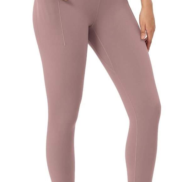 Jewelry - Women's Gathered Cross Waist Yoga Leggings with Pockets, 25" / 28" Crossover Wor